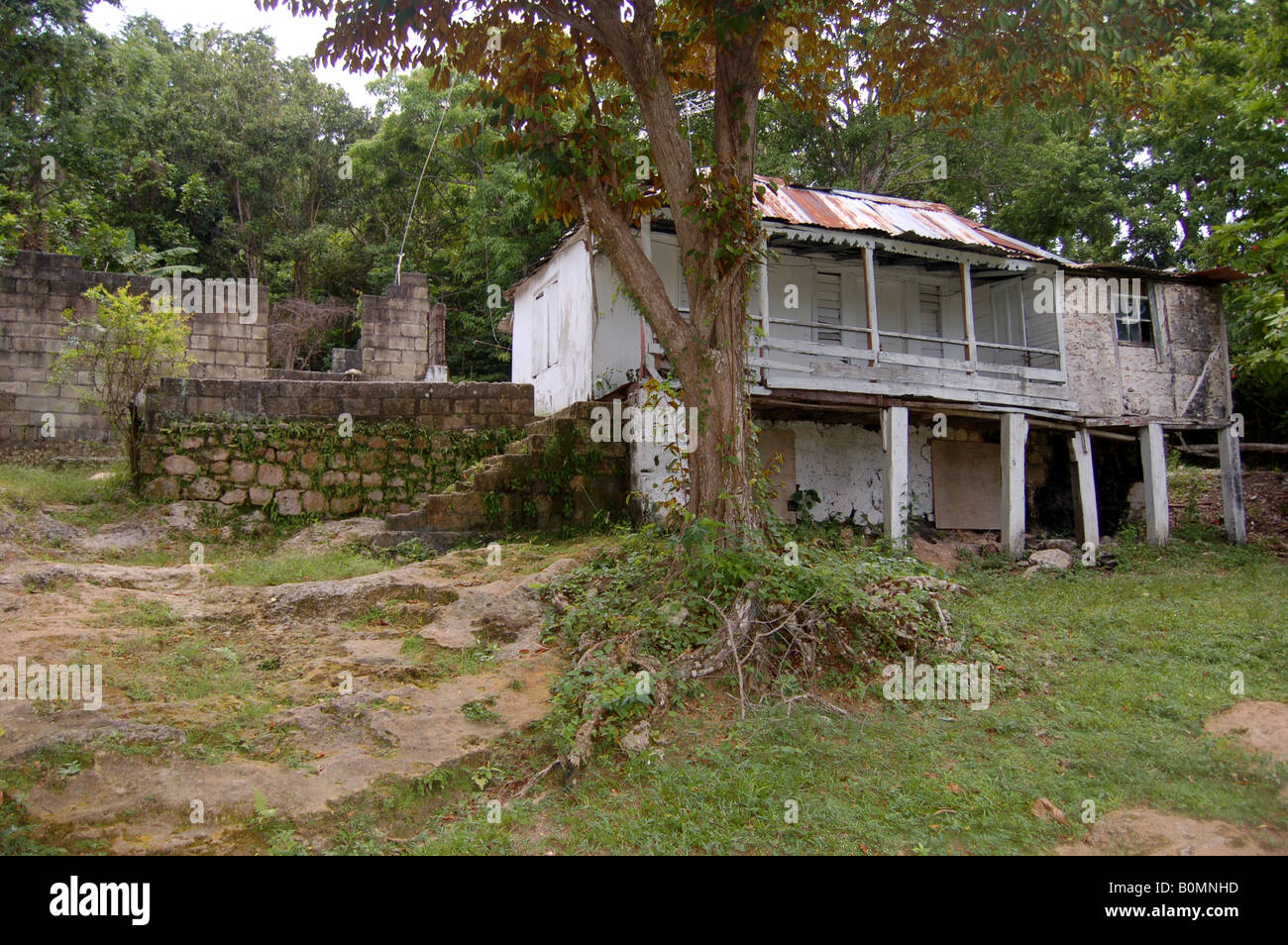 An Old House In Rural Jamaica Stock Photo Alamy