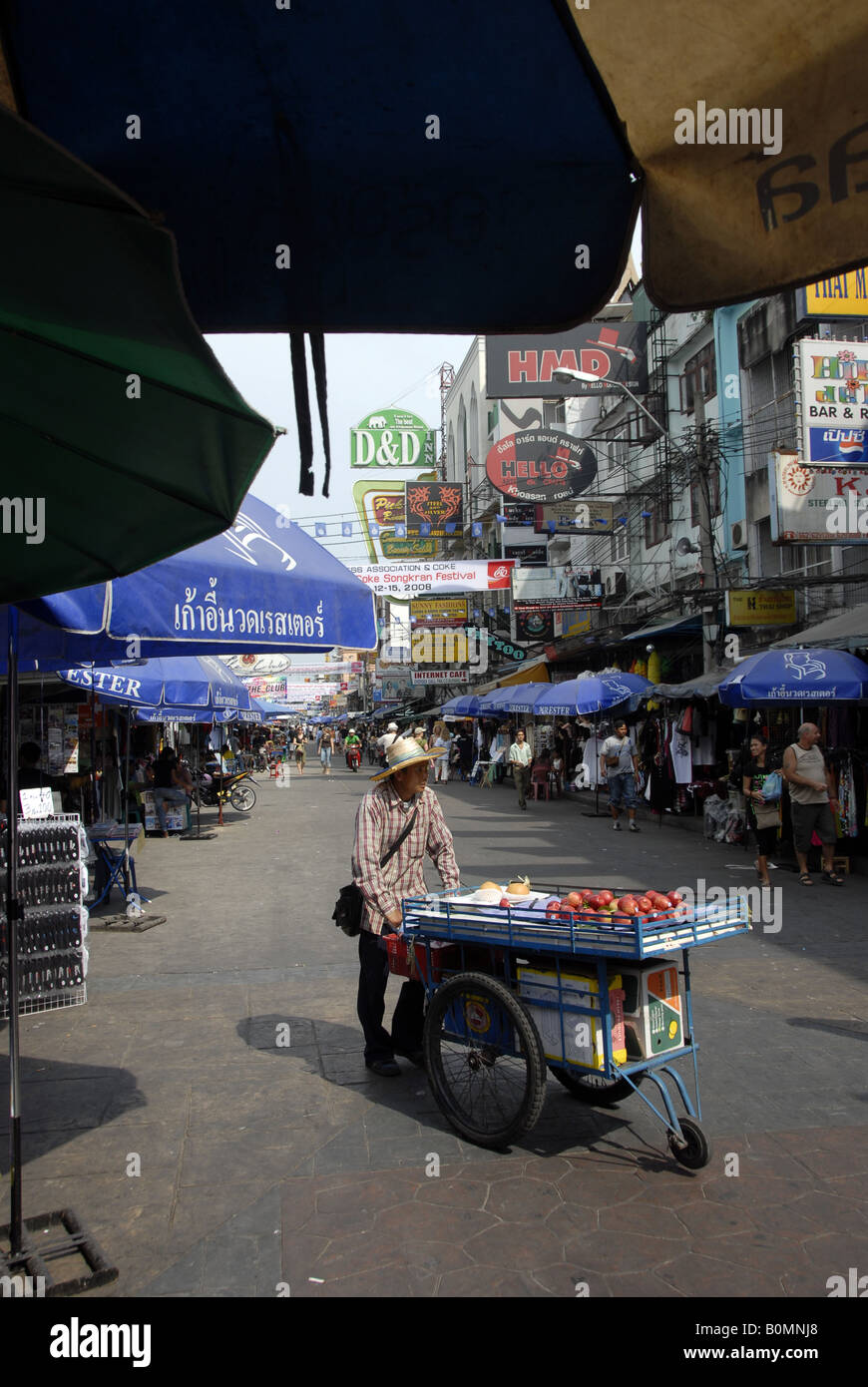 Streetmarket, Banglamphu, Bangkok, Thailand Stock Photo