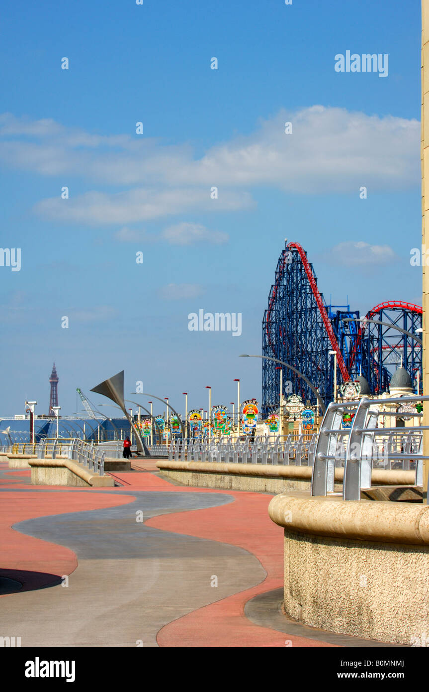 The new Promenade at South Shore Blackpool, Lancashire Stock Photo Alamy