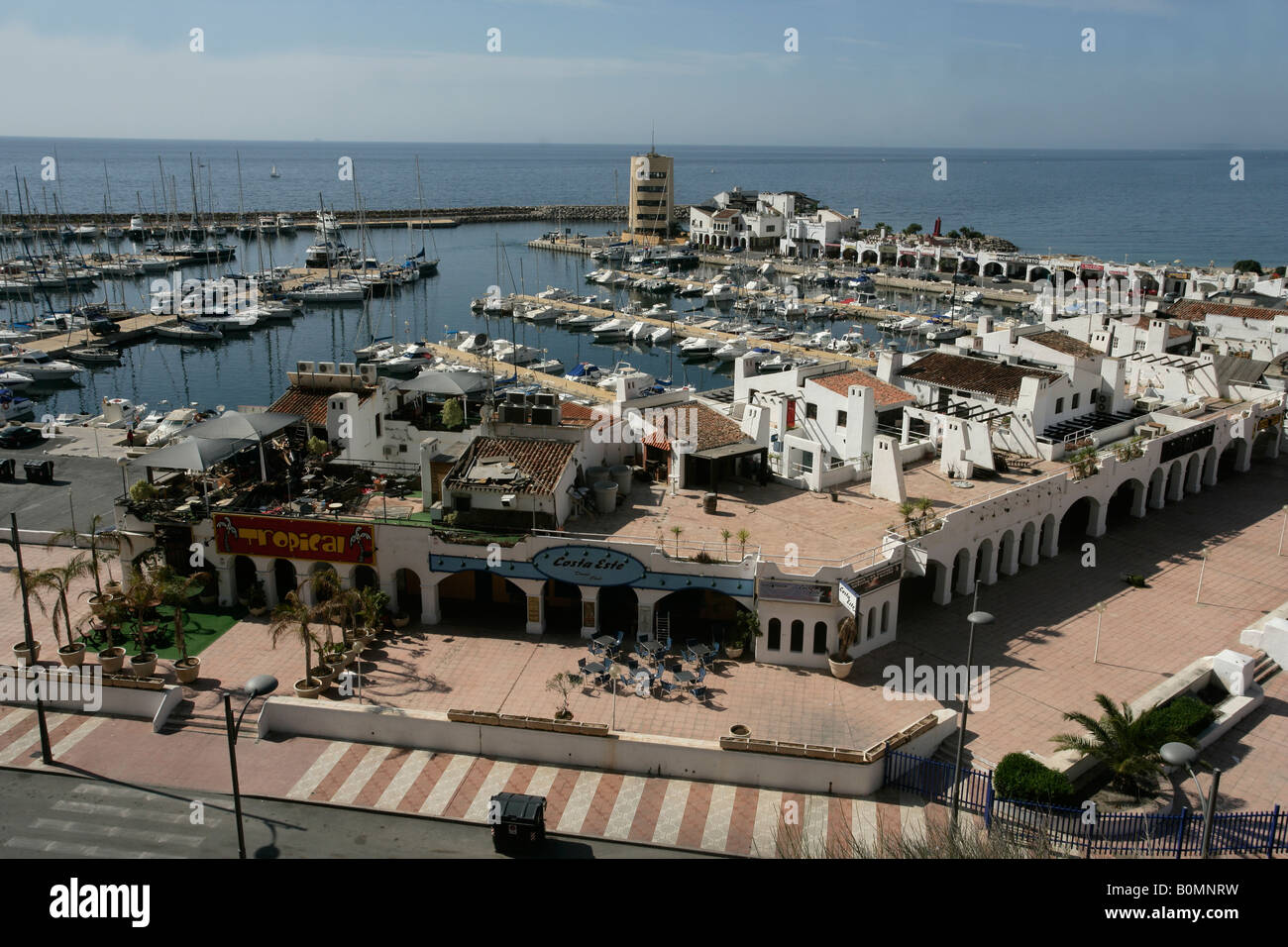Aguadulce harbour and sea front near to Almeria Spain Stock Photo