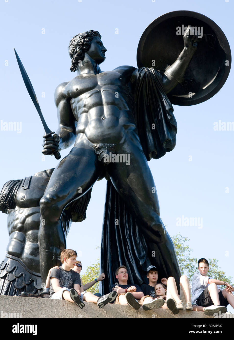 Bronze Statue Of Achilles Hyde Park London UK Europe Stock Photo