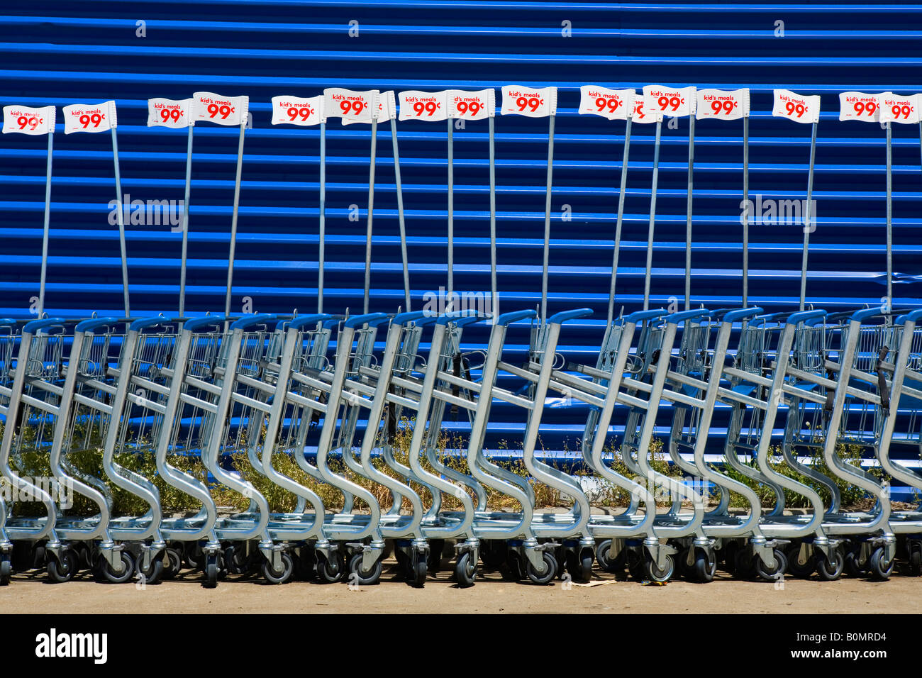 Shopping carts with sale tags at an Ikea Stock Photo Alamy