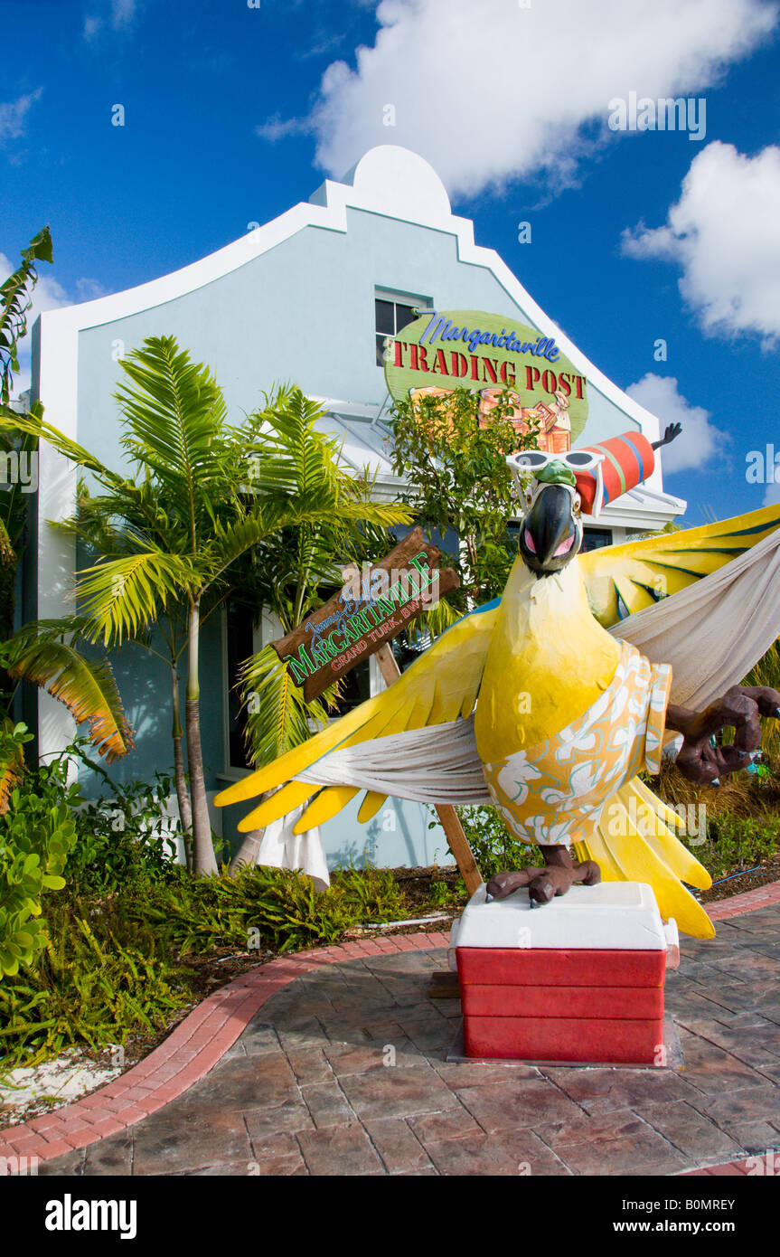 The Margaritaville Trading Post at the Cruise Port in Grand Turk Turks and Caicos Islands British Overseas Terretories Stock Photo