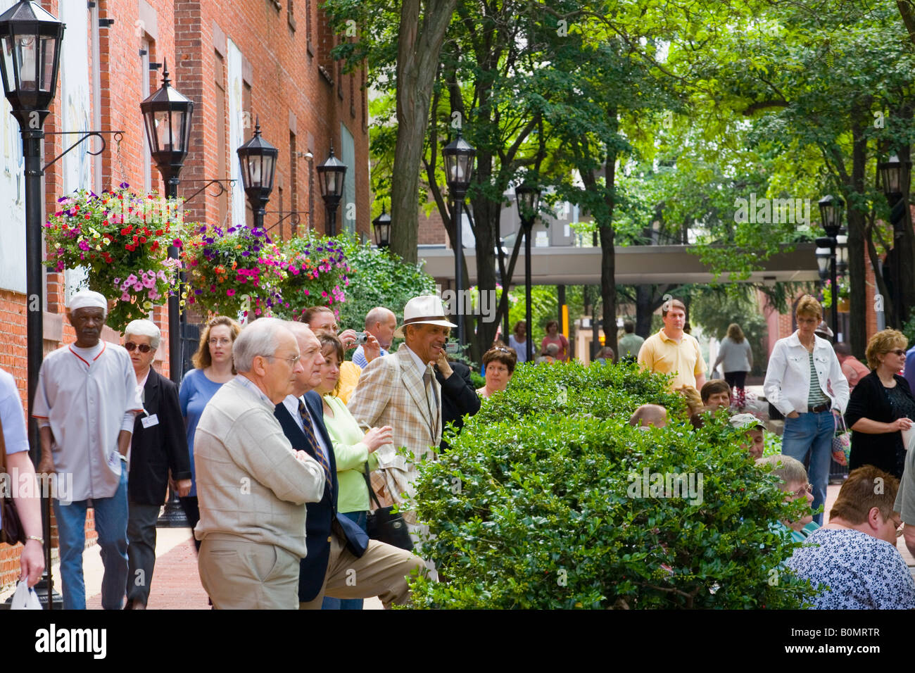 Audience at Box Lunch Revue at Cherry Lane Park York Pennsylvania Stock