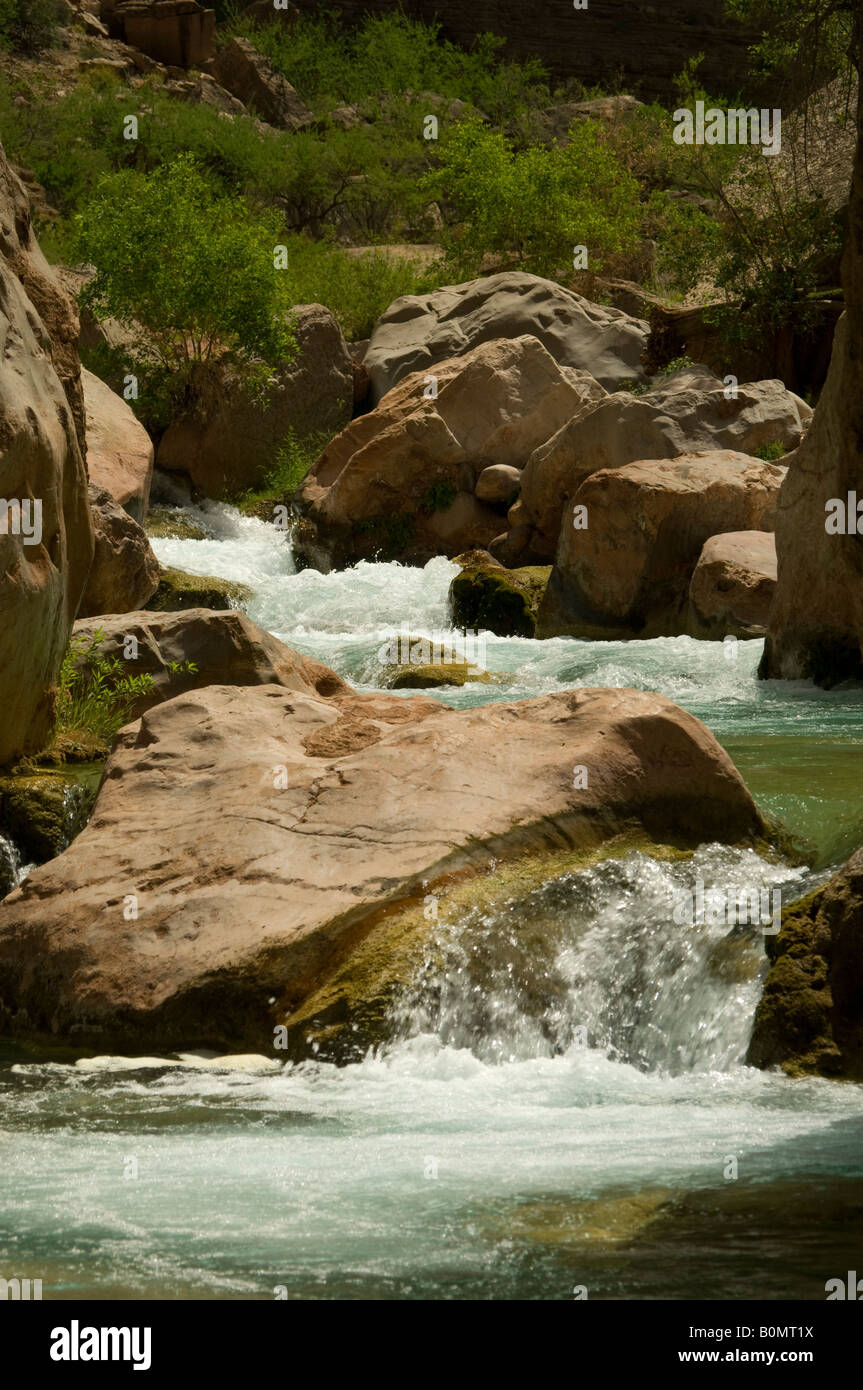 Gurgling stream rushing down a remote gorge in Euboea island, Greece Stock  Photo - Alamy