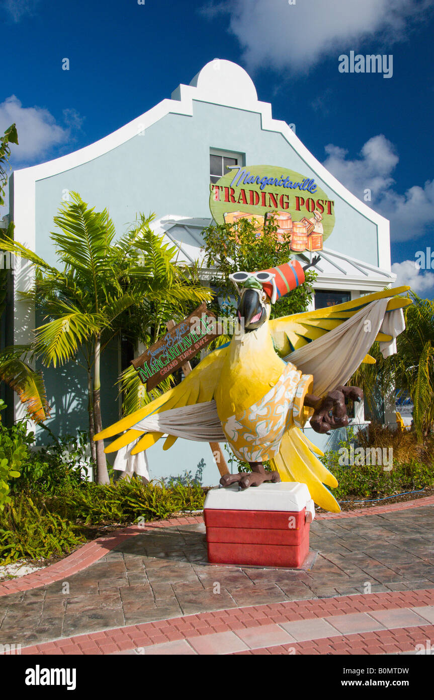 The Margaritaville Trading Post at the Cruise Port in Grand Turk Turks and Caicos Islands British Overseas Terretories Stock Photo