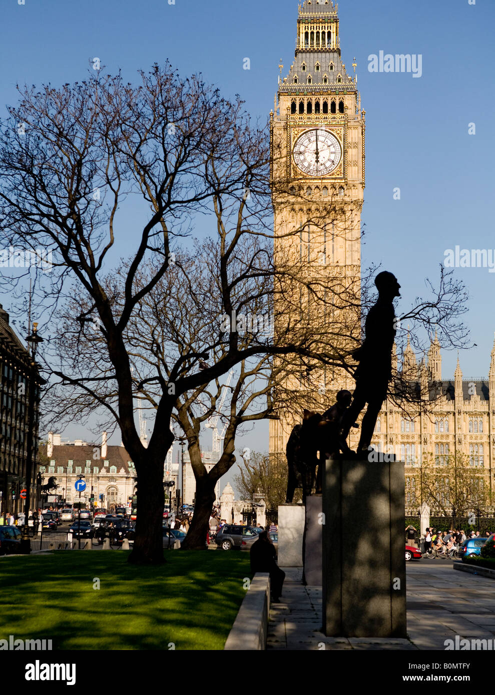 Parliament Square London UK Europe Stock Photo