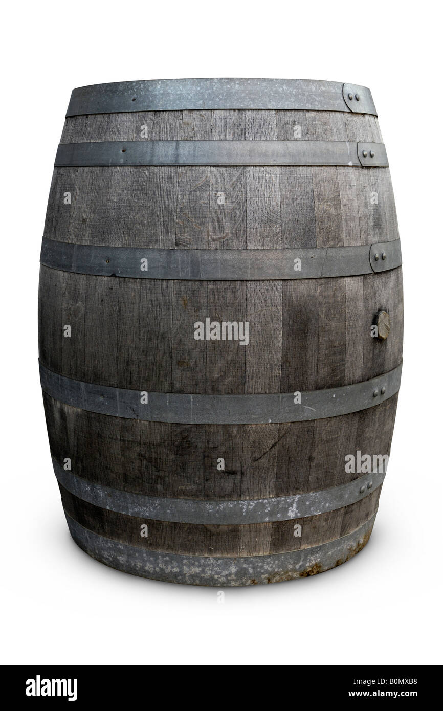 Wooden barrel Stock Photo