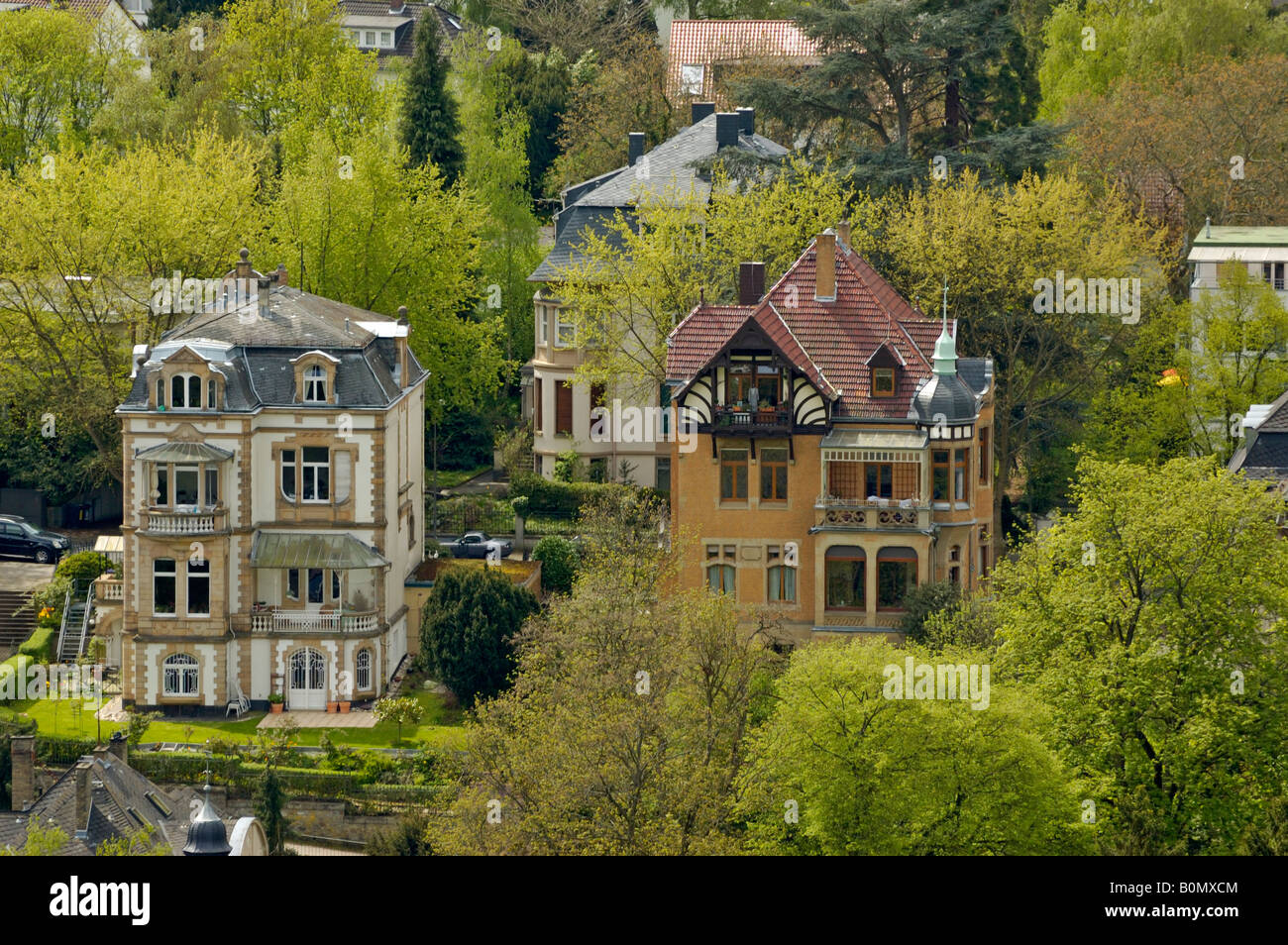 Villas in Neroberg district of Wiesbaden, Germany Stock Photo Alamy