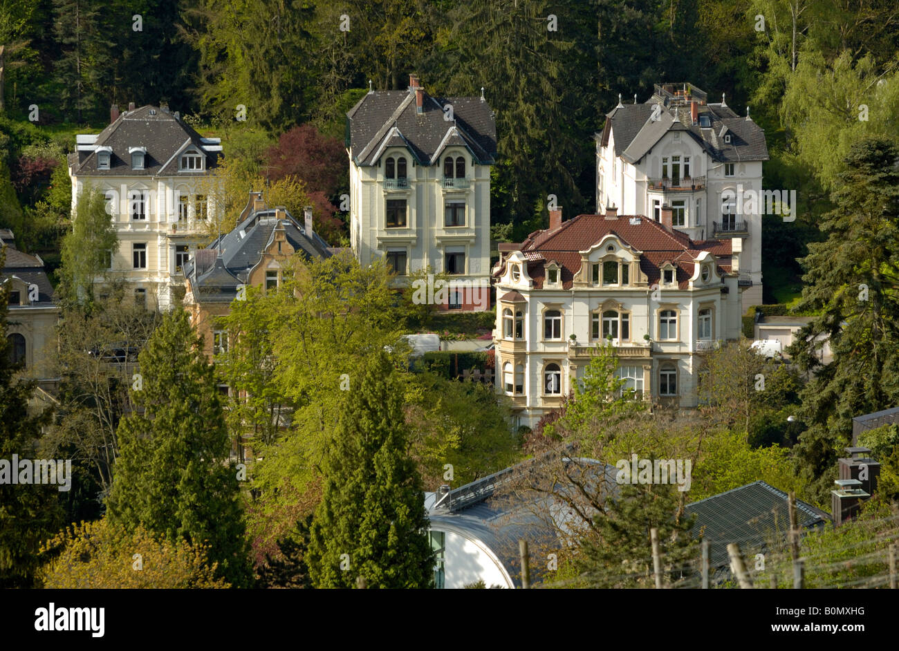 Villa's in Neroberg district of Wiesbaden, Germany Stock Photo Alamy