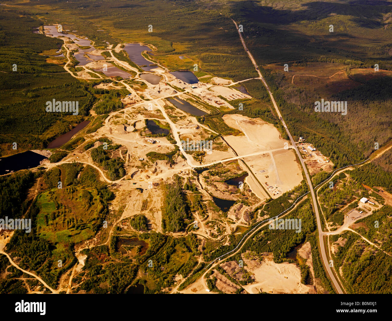 Gold mining operations near Fairbanks Alaska Stock Photo Alamy