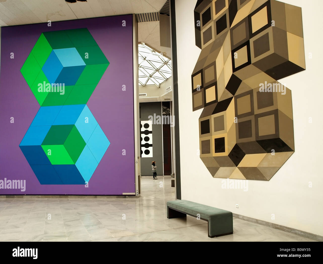 Museum fondation Vasarely in Aix en Provence, France. Stock Photo