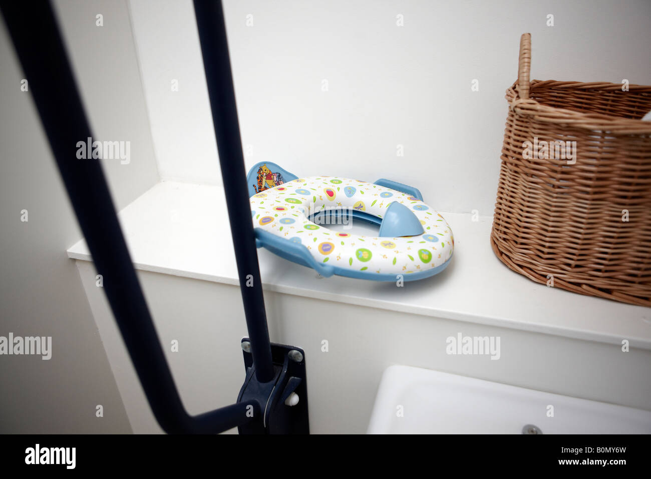 A toilet seat for infants Stock Photo Alamy