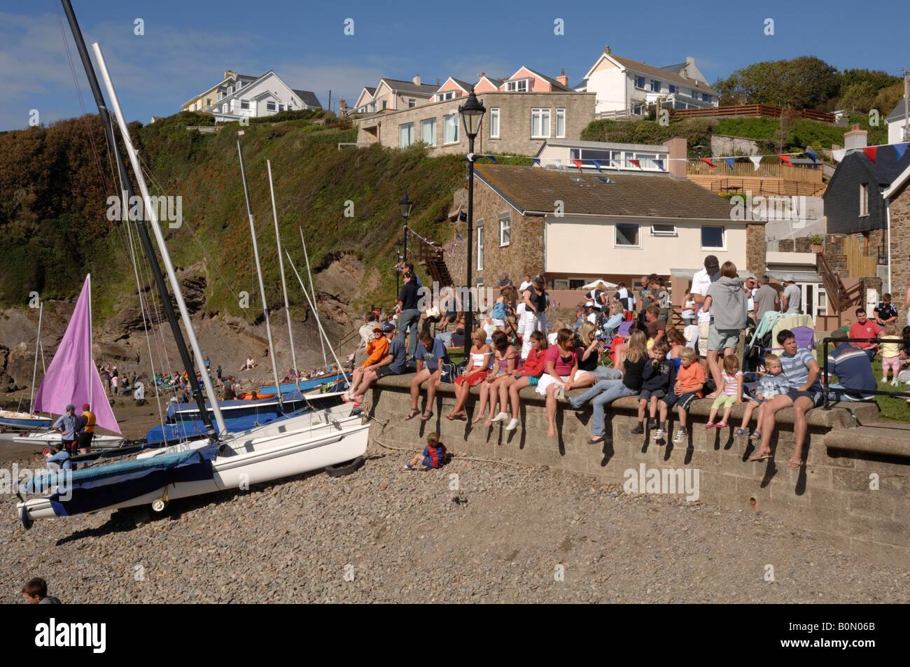 Little Haven Summer Regatta Pembrokeshire Wales UK Europe Stock Photo