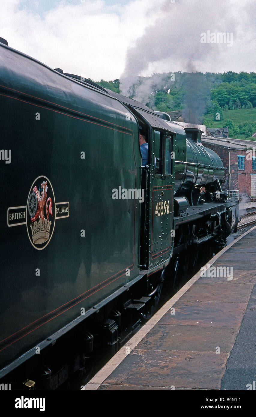 Steam locomotive LMS 5596, British Railways 45596, Bahamas Stock Photo