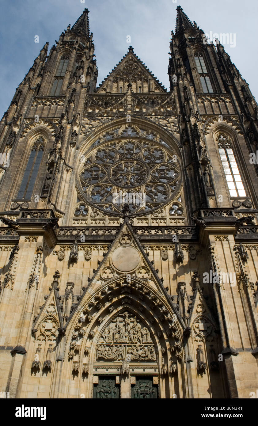 St. Vitus Cathedral, Prague Castle, Czech Republic Stock Photo