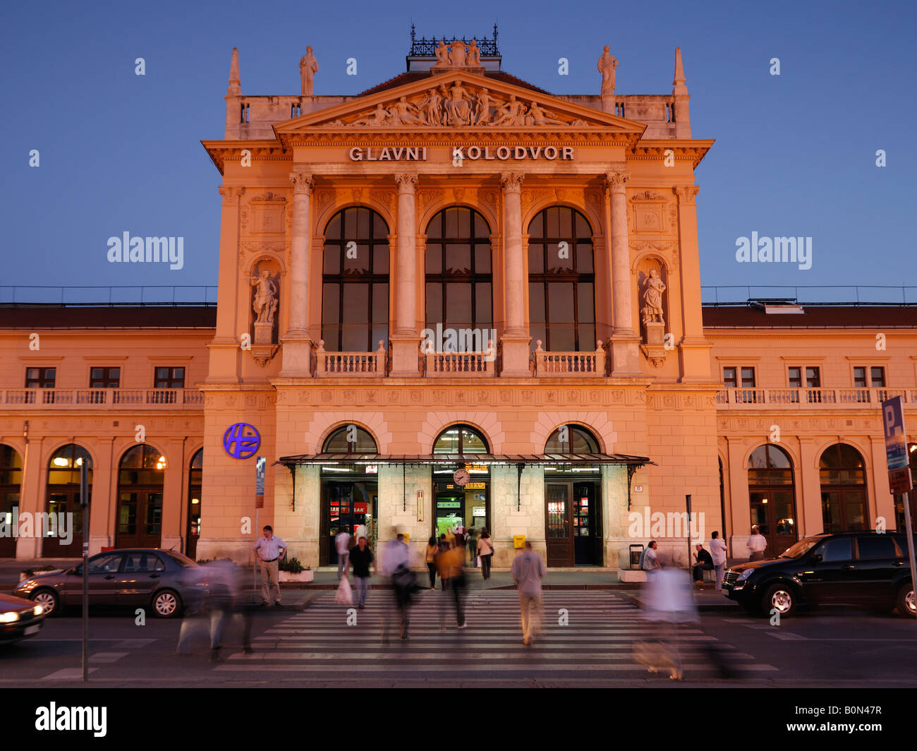 Zagreb Railway Station Croatia Stock Photo