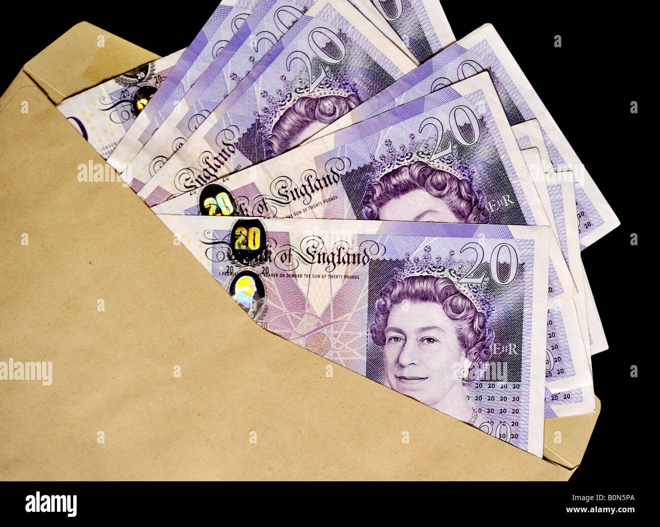 Cash in brown envelope hires stock photography and images Alamy