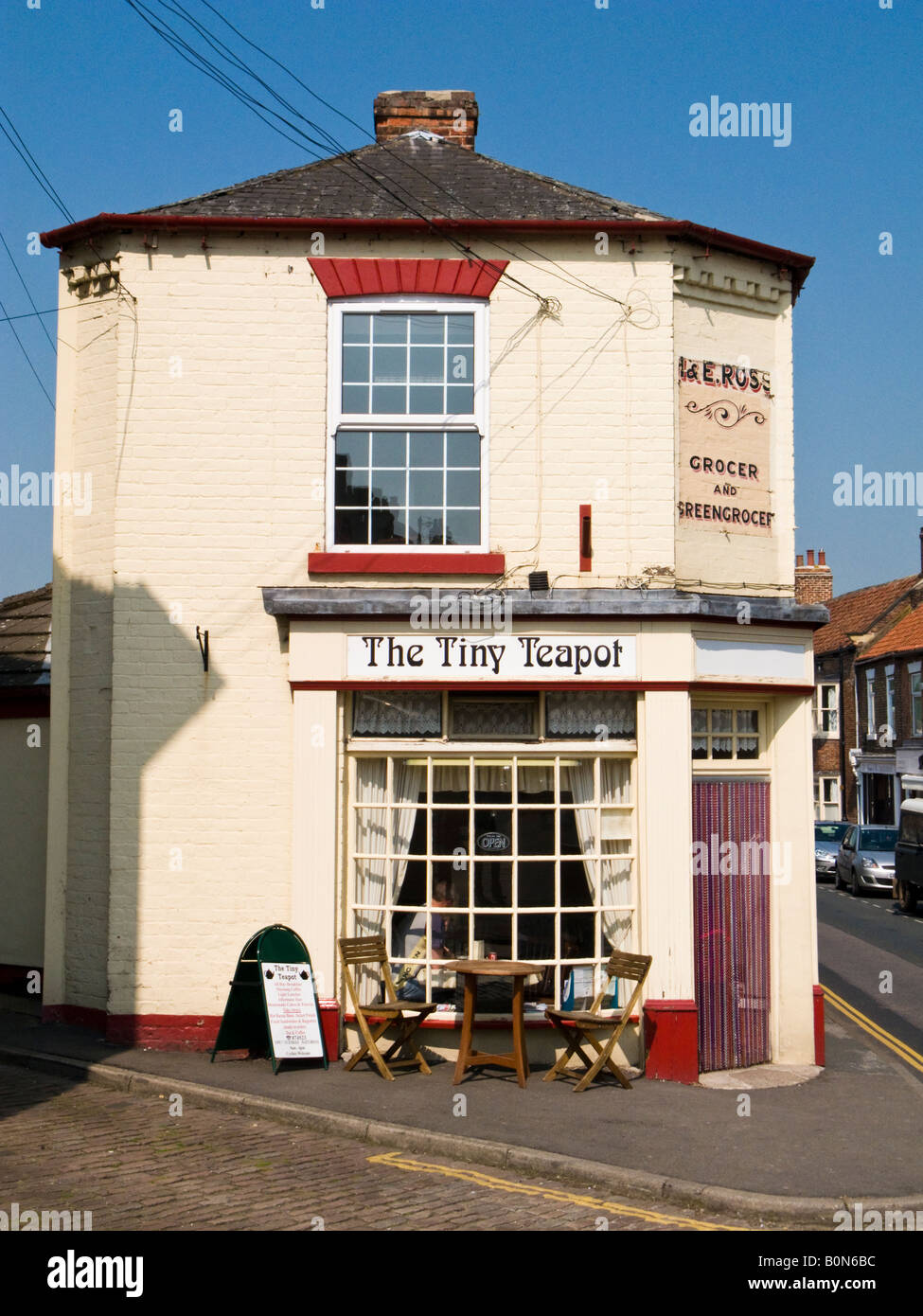 The 'Tiny Teapot traditional tea room at Epworth, North Lincolnshire