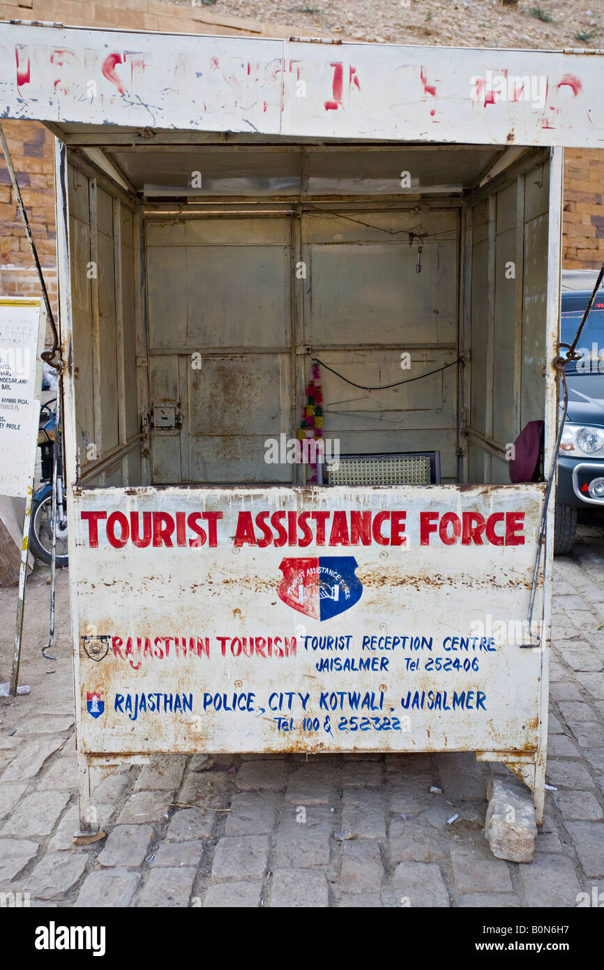 Tourist Assistance Force Police, Jaisalmer, Rajasthan, India, Asia Stock Photo