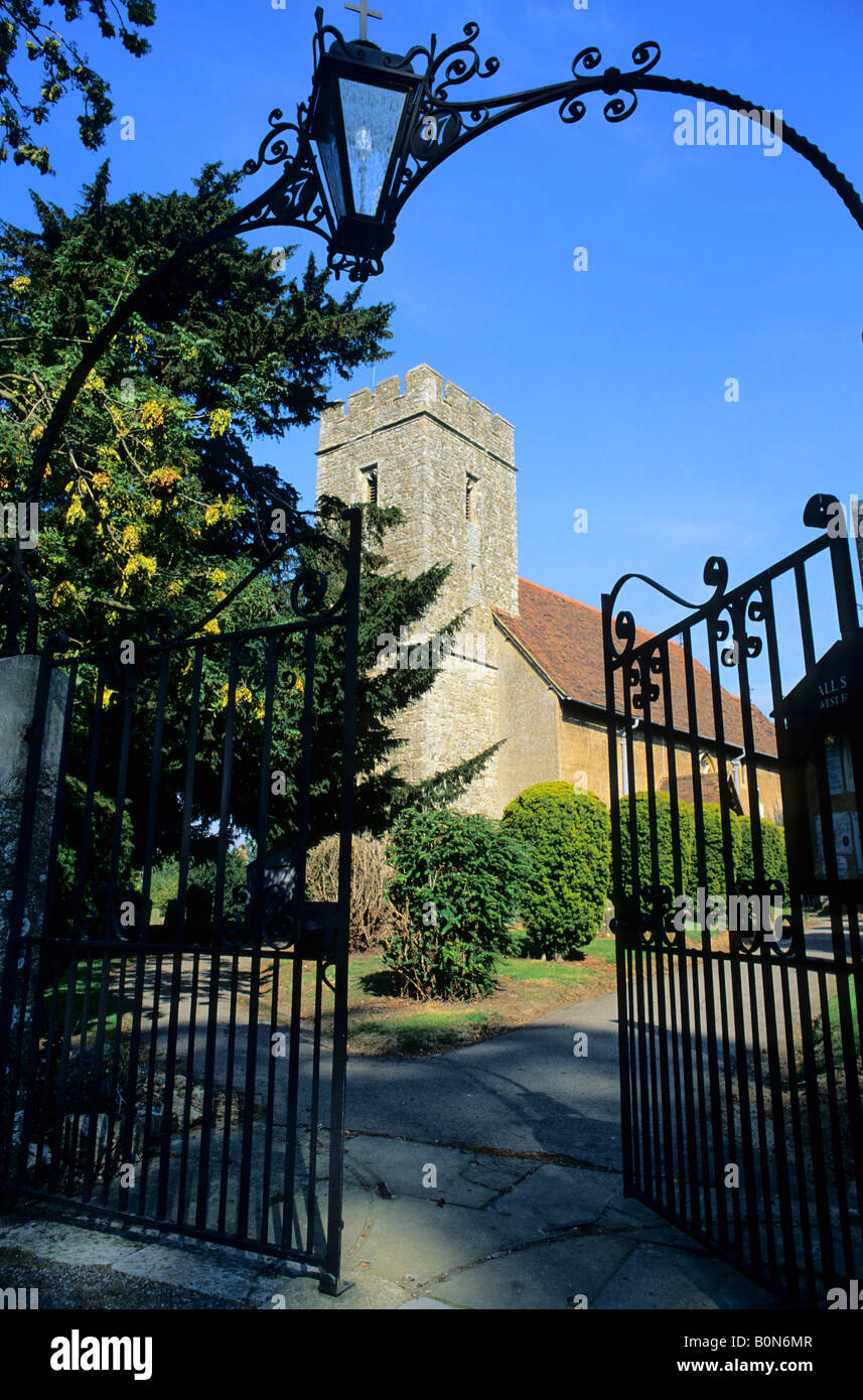 All Saints Church West Farleigh Kent England UK Stock Photo Alamy