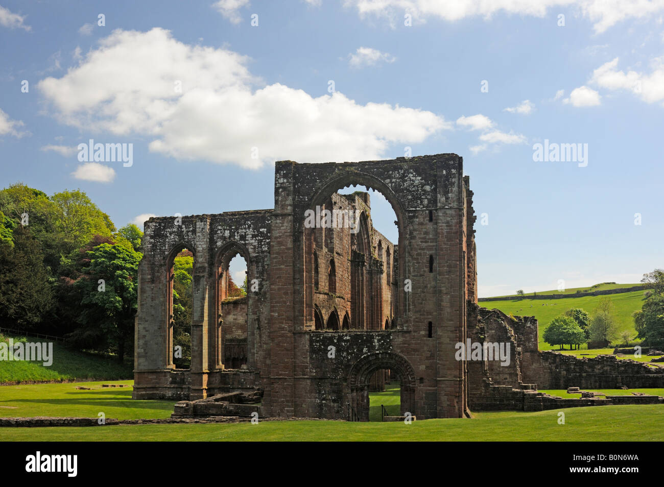 The North Transept and Chancel. Furness Abbey, Cumbria, England, United Kingdom, Europe. Stock Photo