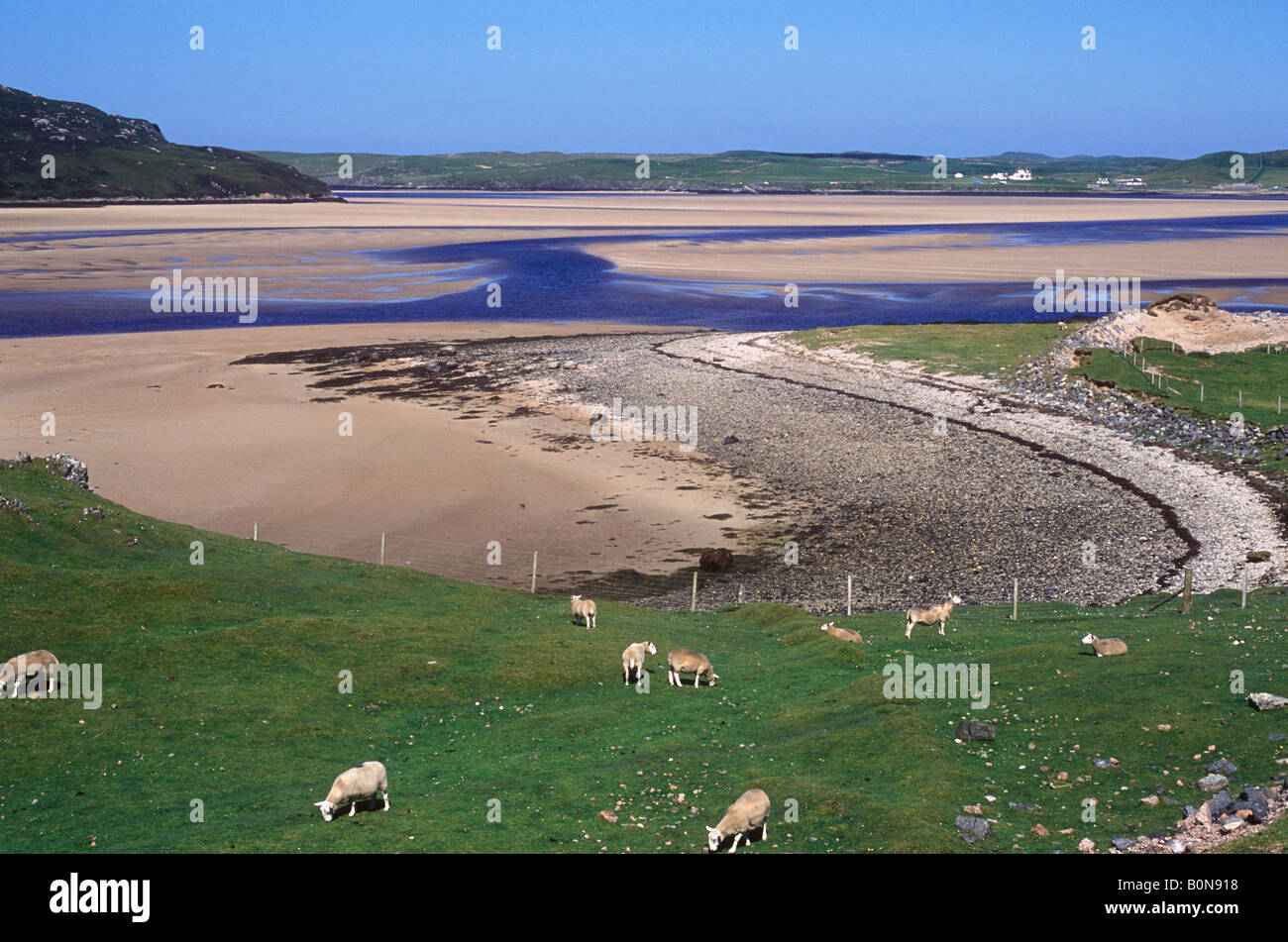 Kyle of Durness Scenic north Highlands inlet off Balnakeil Bay Stock