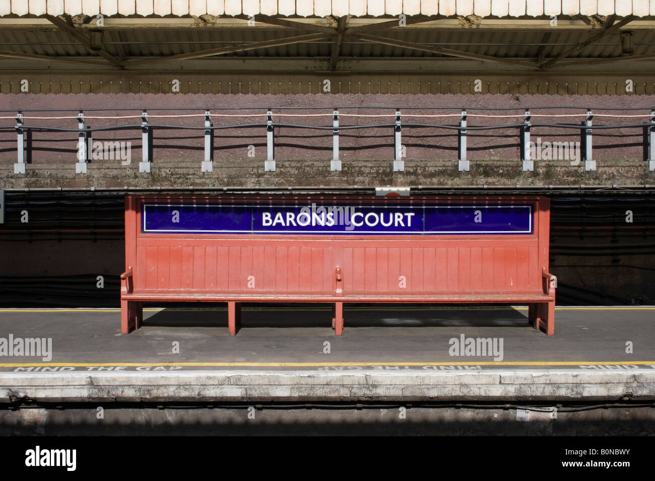 Barons Court Underground Station London England Stock Photo Alamy