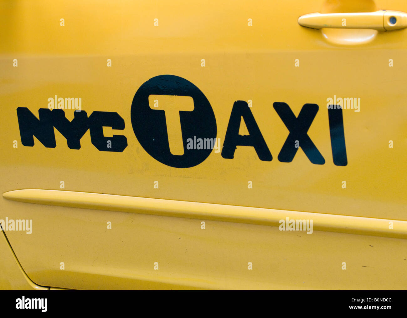 New York City taxi cab logo Stock Photo