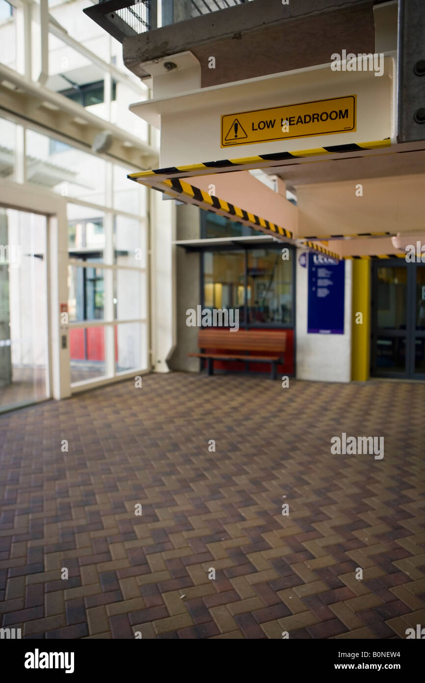 Interior details from the main building and campus of the University College of Learning Palmerston North New Zealand Stock Photo