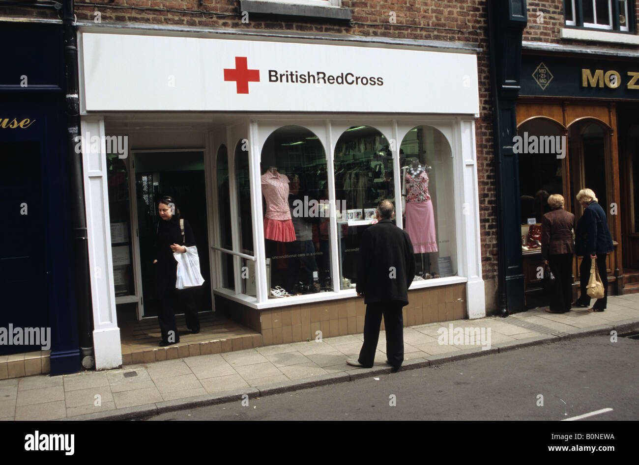 British Red Cross Charity Shop In Knutsford Stock Photo Alamy