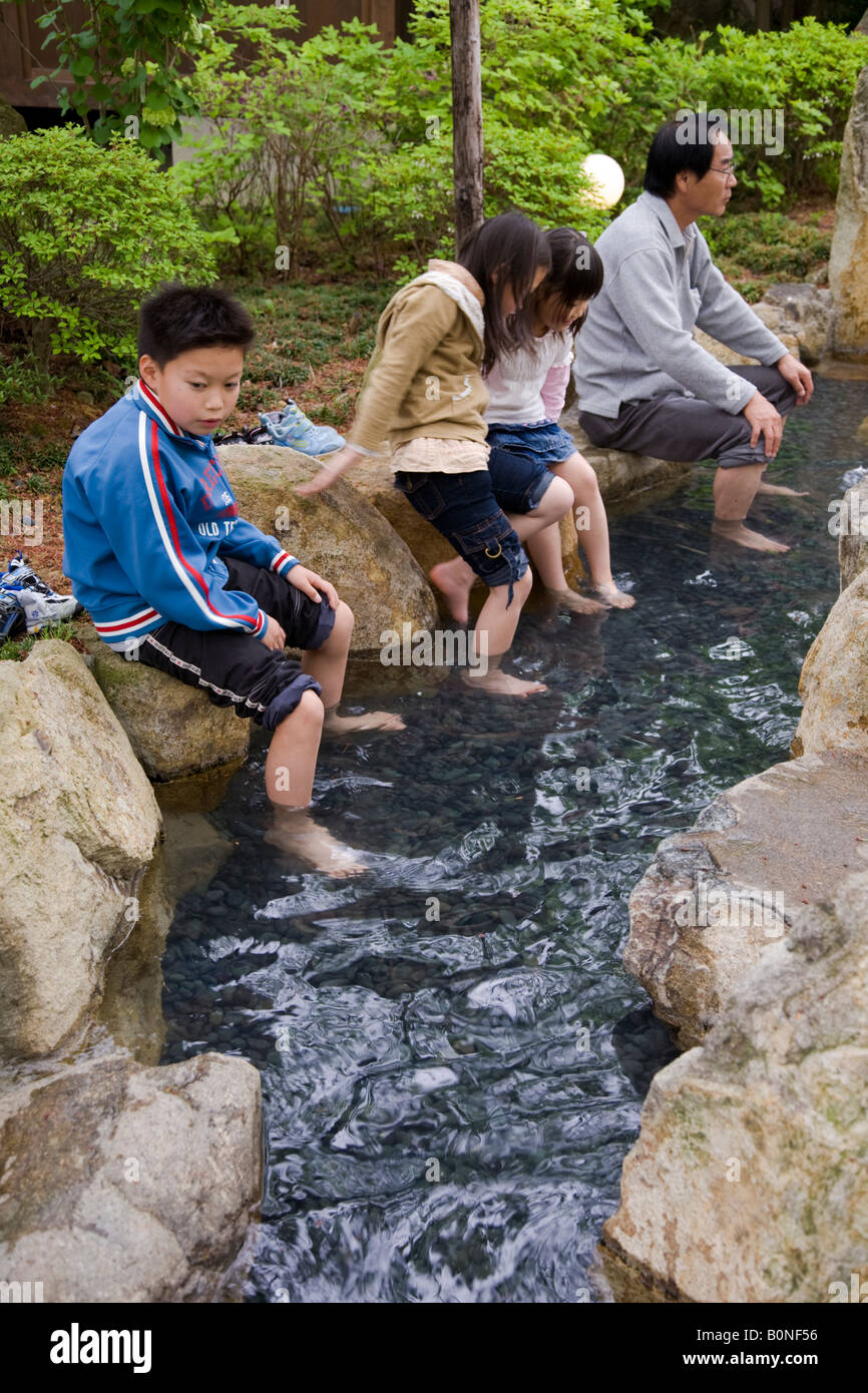 Ashiyu Foot Bath Stock Photo Alamy