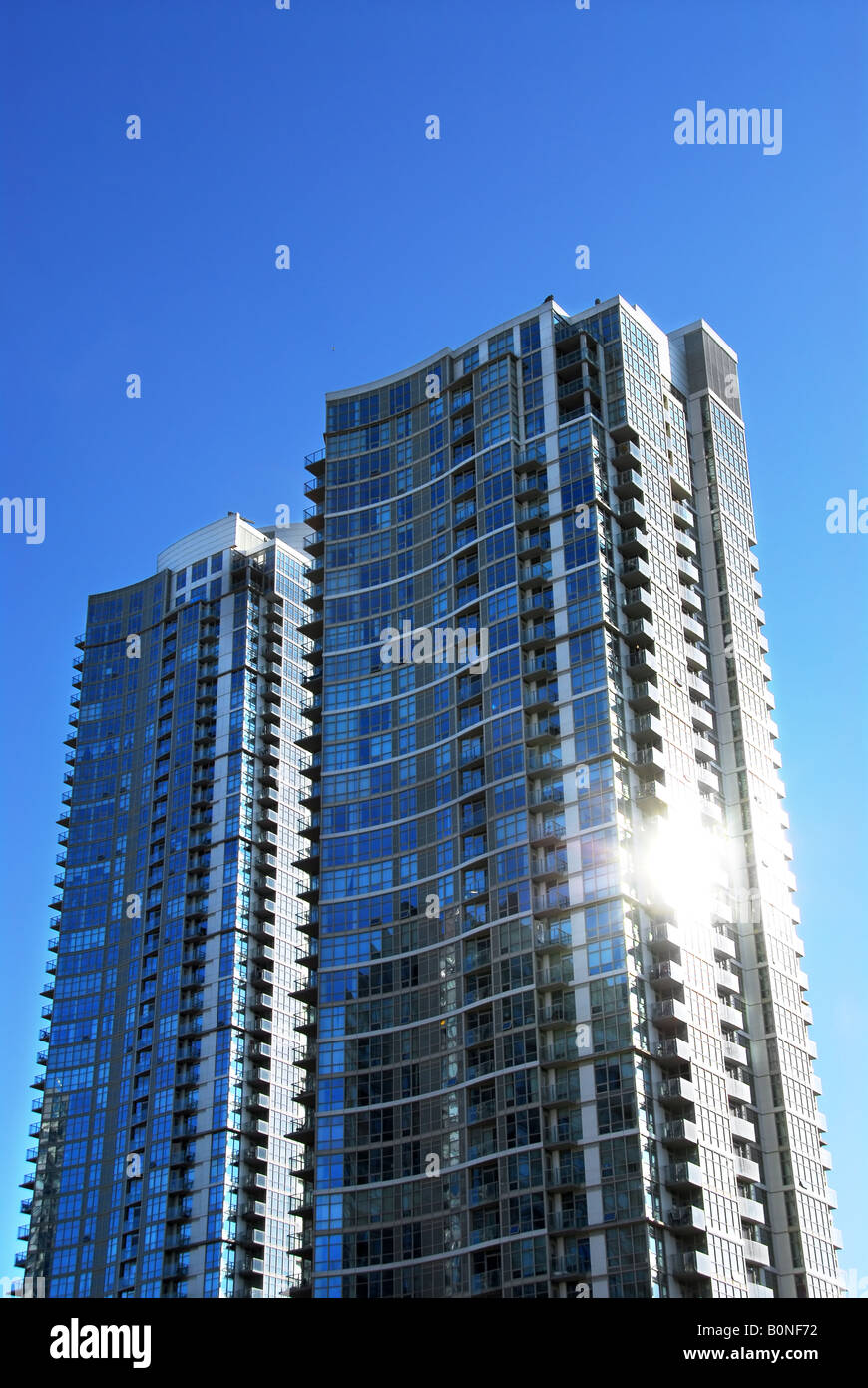 Highrise buildings of a modern condominium complex Stock Photo