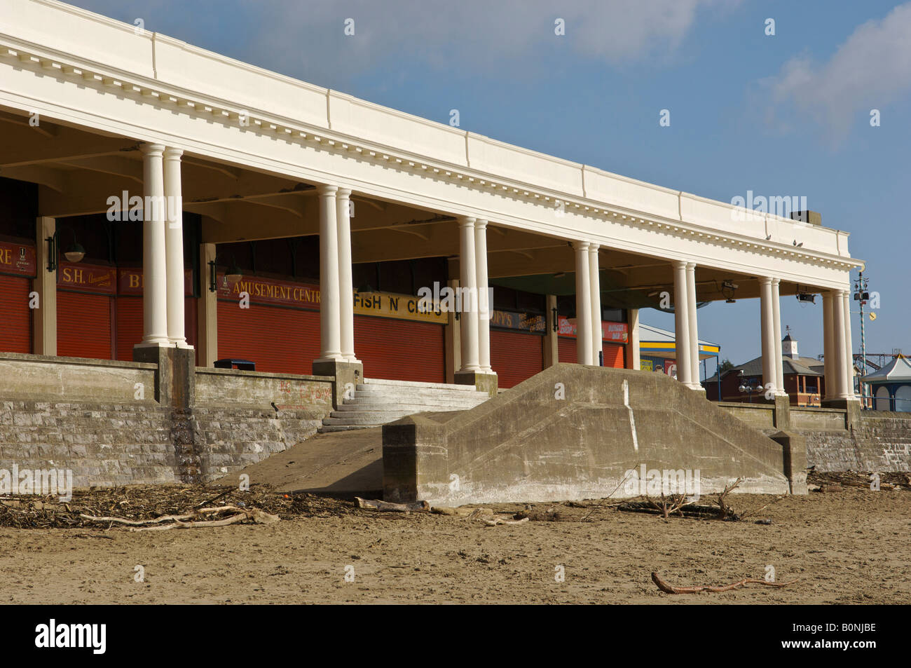 Barry Island Promenade at Barry Island in Wales Stock Photo Alamy