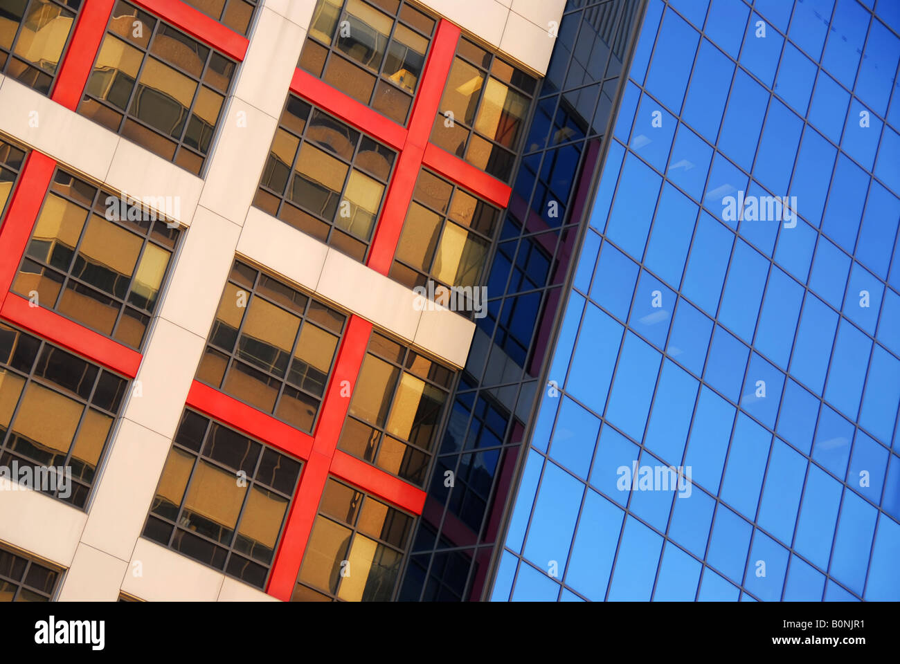 Modern office buildings urban architectural abstract Stock Photo