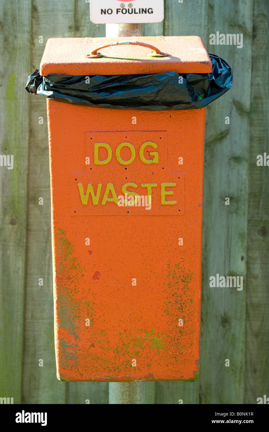 Dog waste bin Sandbanks Dorset uk Stock Photo Alamy