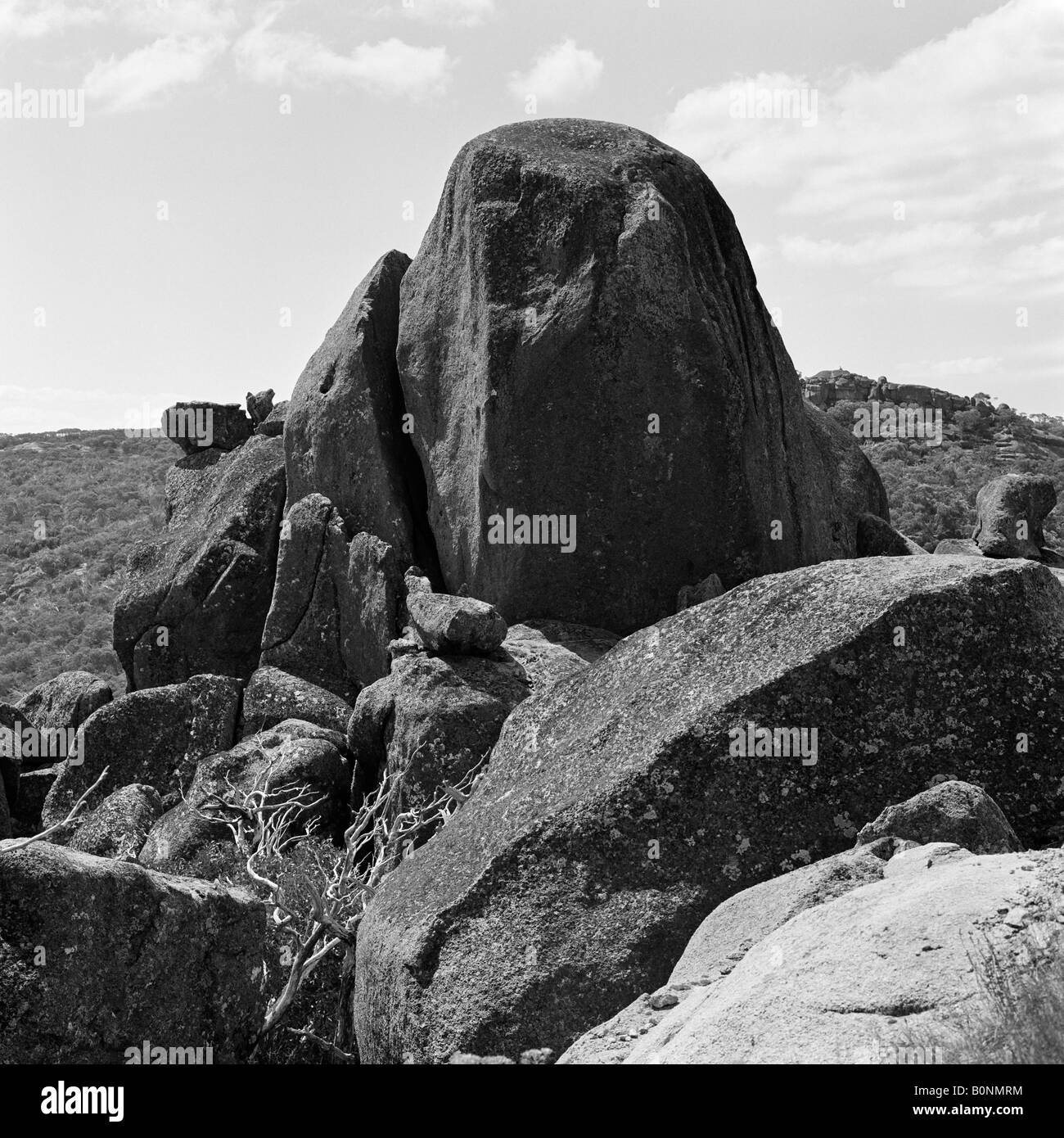 Rock formation Mount Buffalo Victorian High Country Australia Stock ...