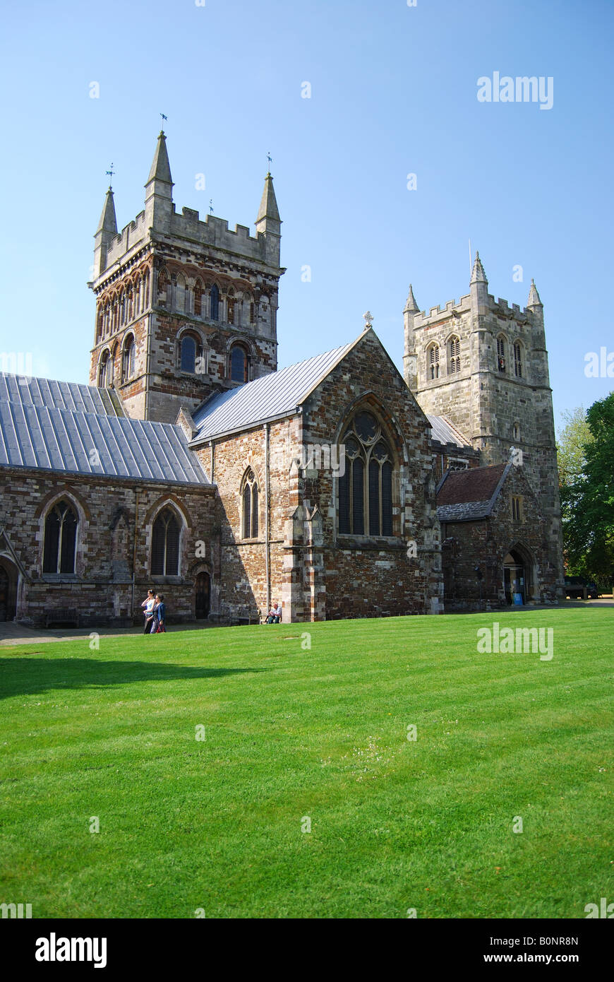 The Minster Church of St.Cuthburga, Wimborne Minster, Dorset, England, United Kingdom Stock