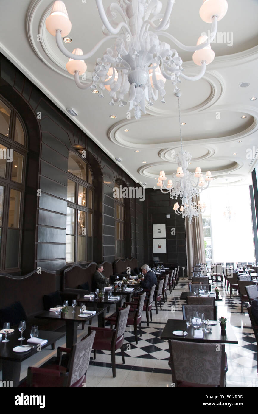 Preparations before the opening night of Gordon Ramsays new restaurant