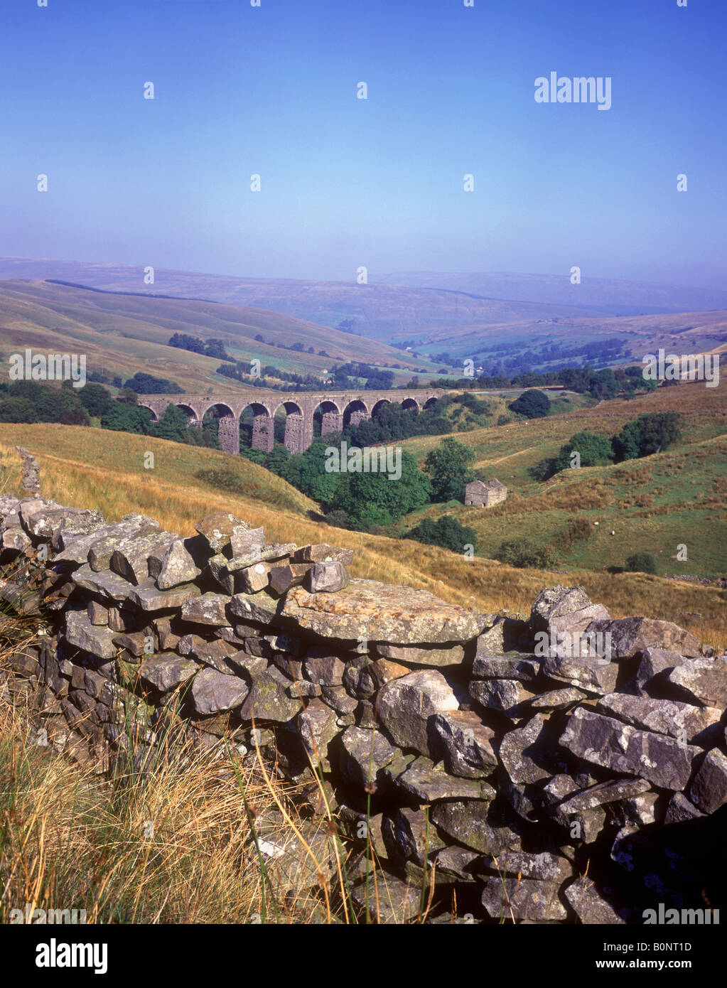 Dentsdale Yorkshire Dales National Park View over Dent Head Viaduct
