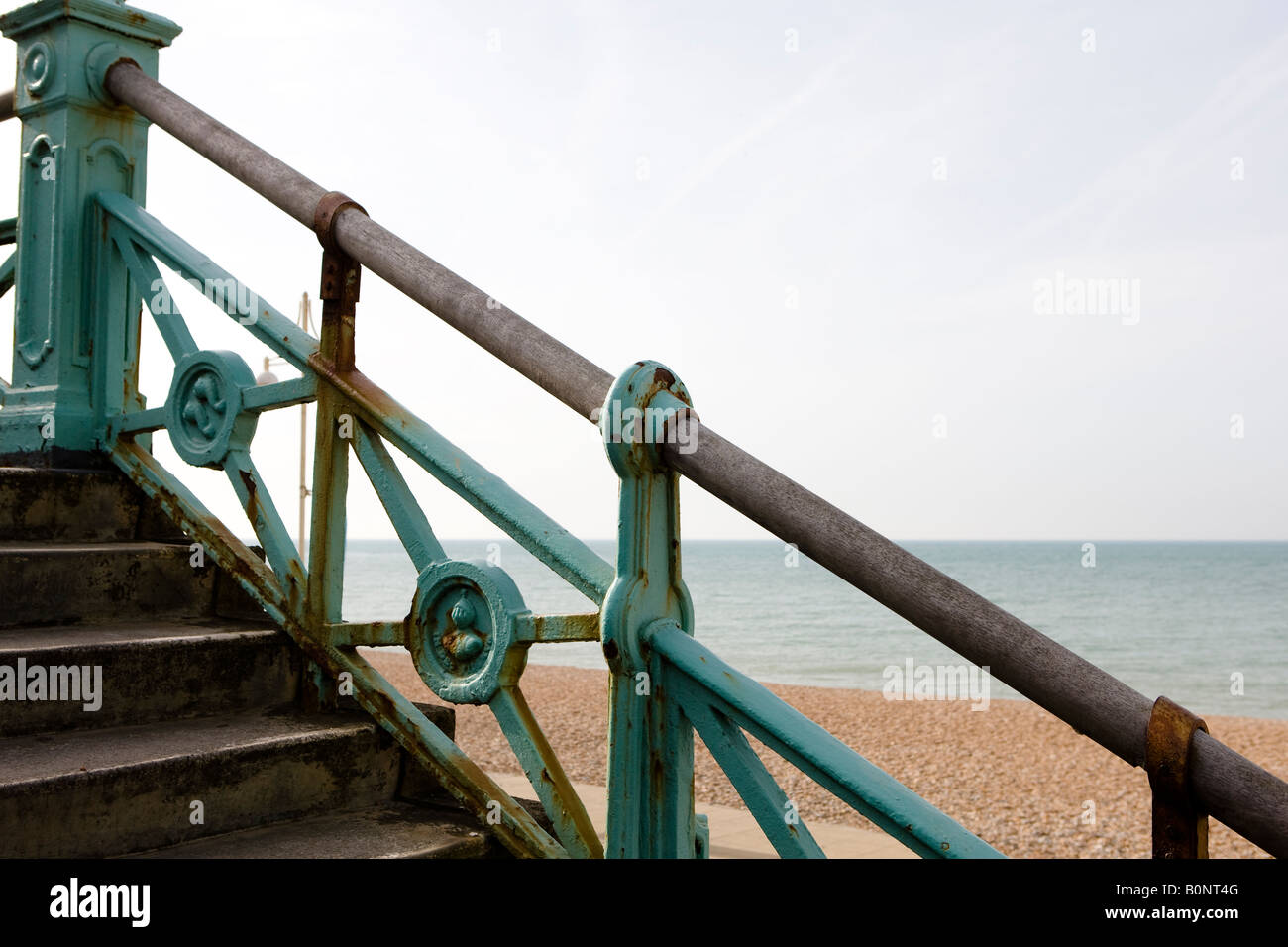 Railings and steps Brighton Stock Photo Alamy