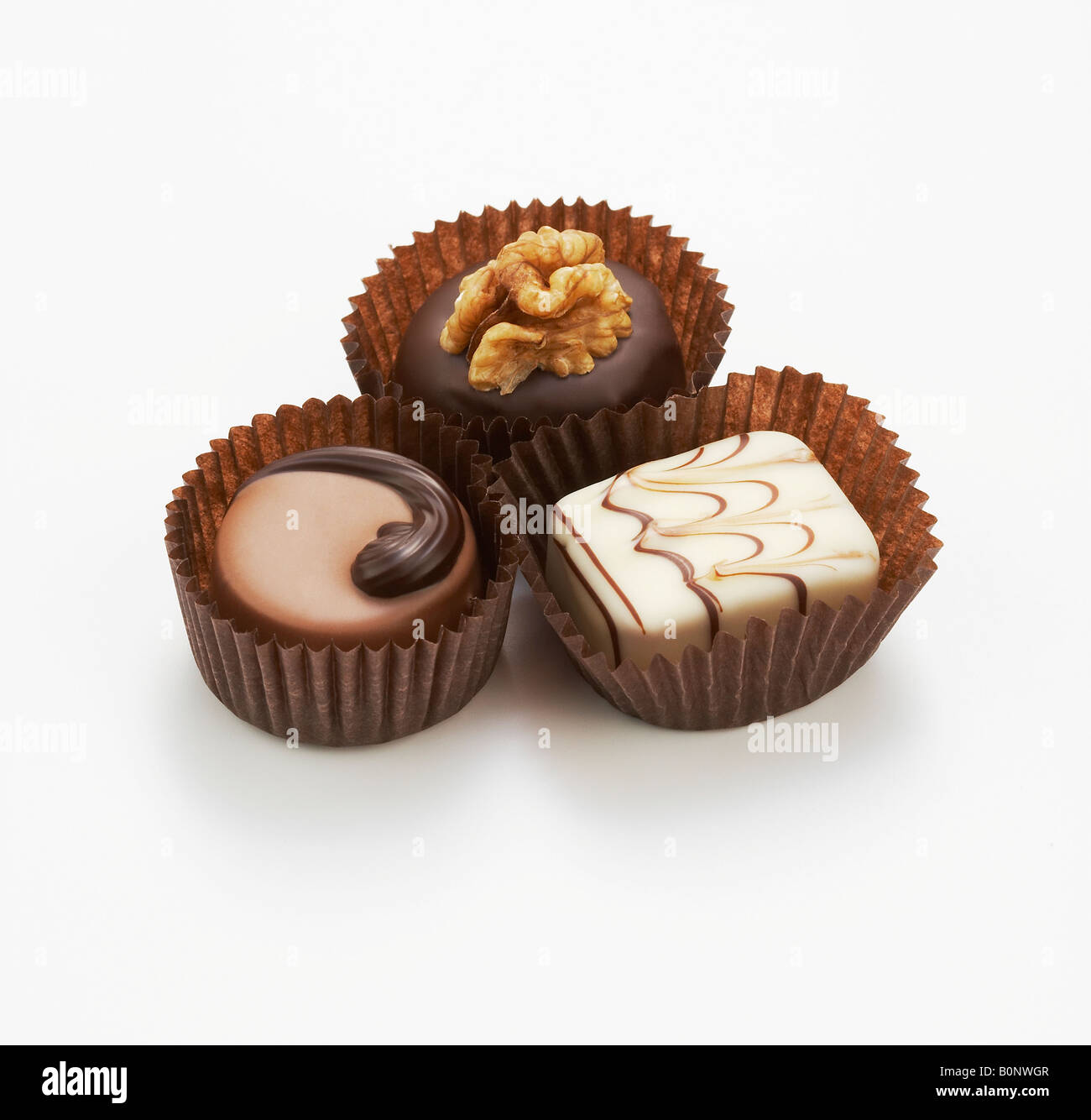Download Three Chocolates In Paper Cups Stock Photo Alamy PSD Mockup Templates