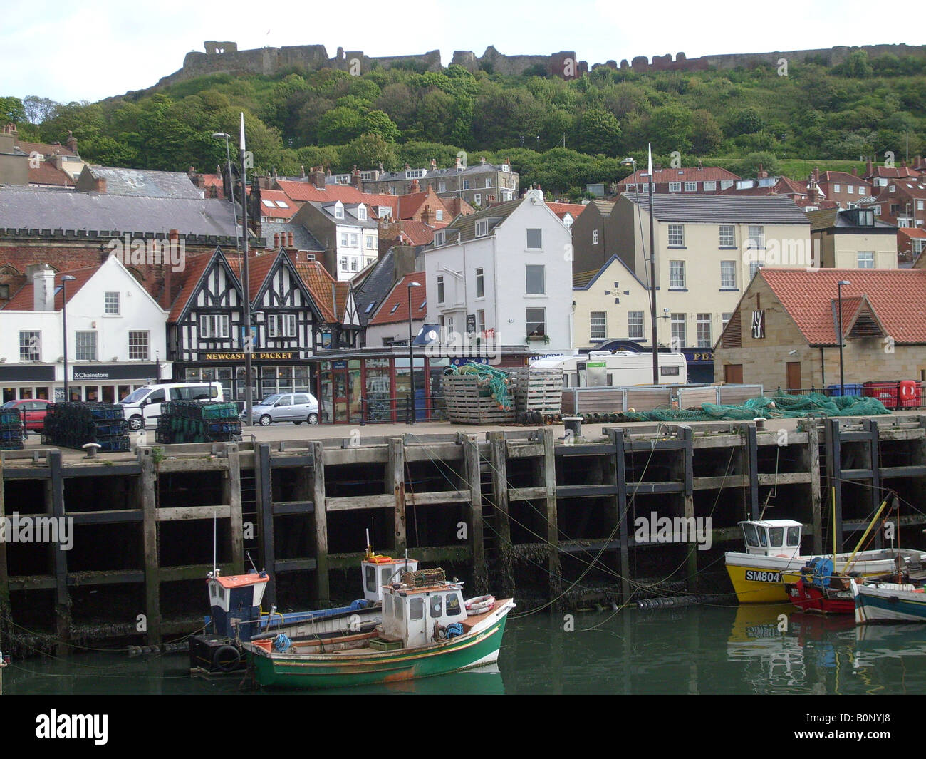 Scarborough harbour, North Yorkshire, England. Stock Photo
