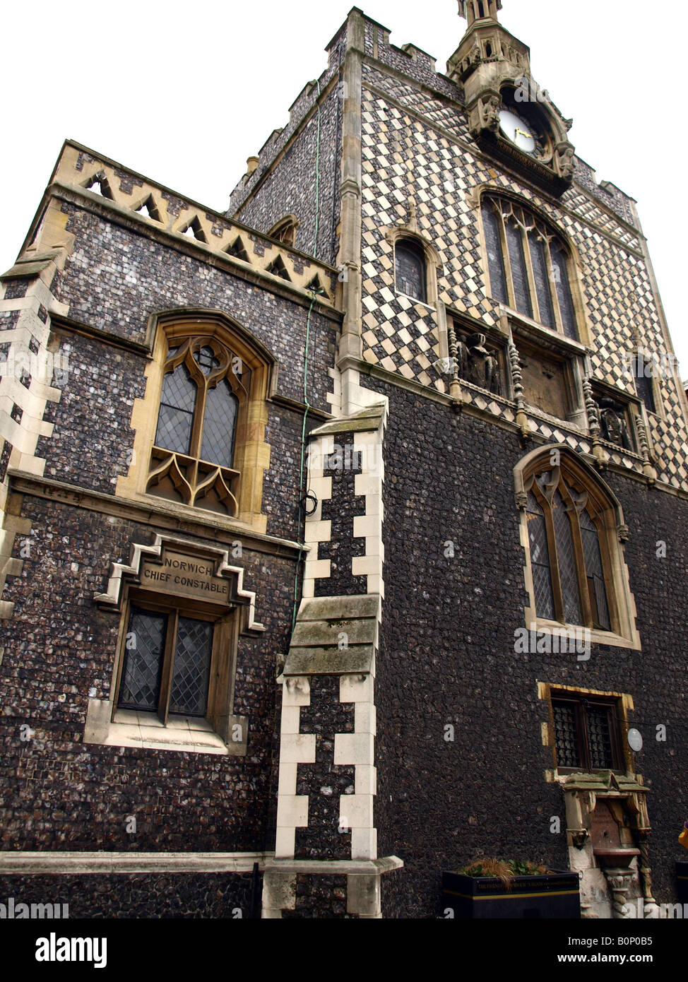 the old town hall in the market place norwich,norfolk,uk Stock Photo