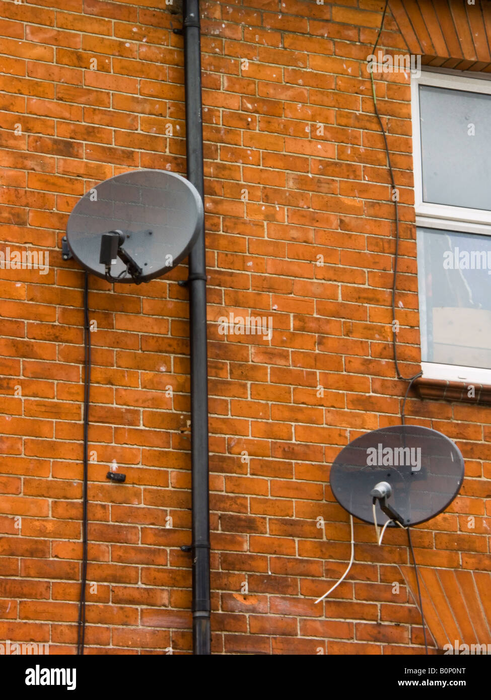 Receivers for satellite television Stock Photo Alamy