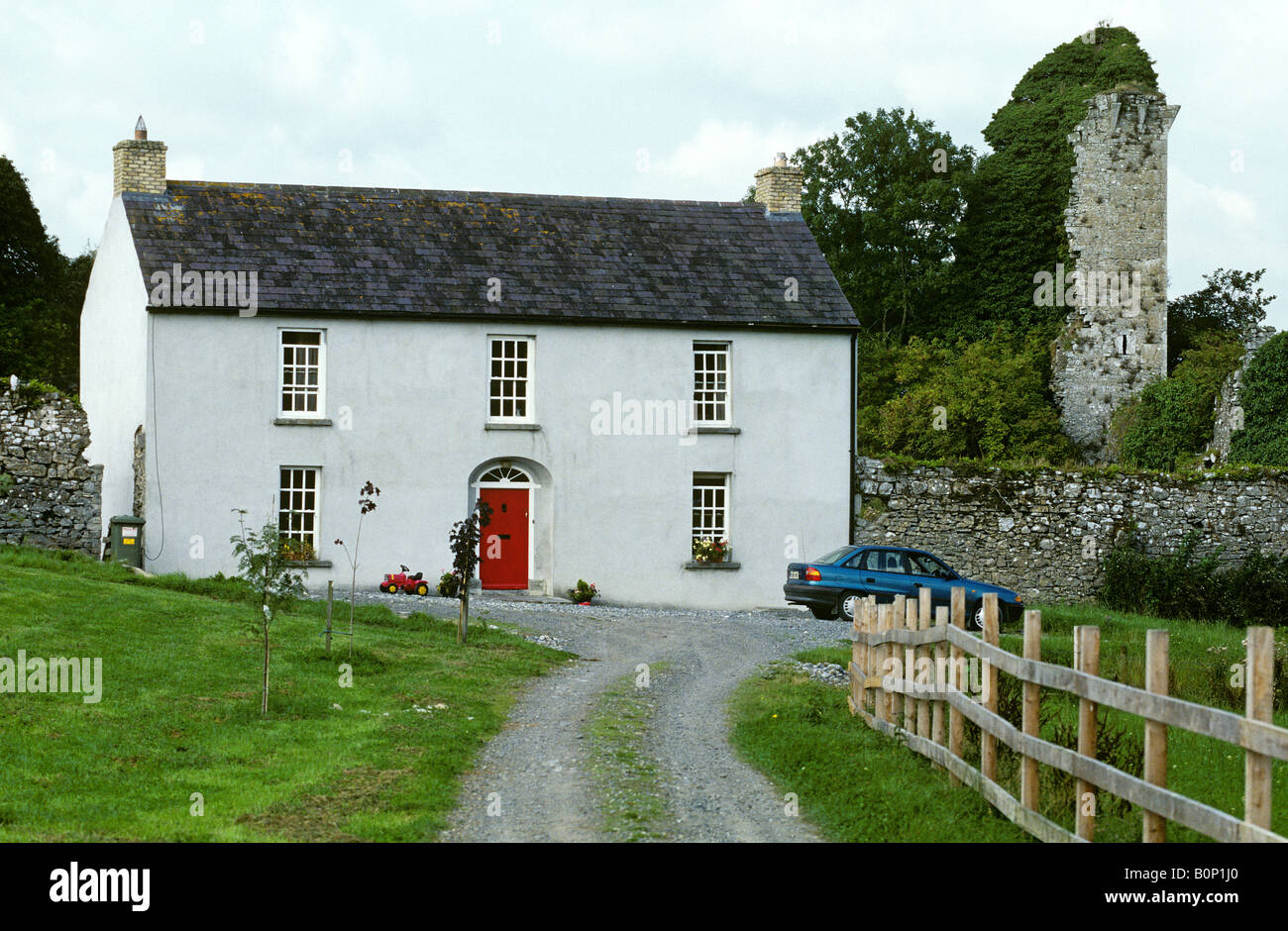 Irish Farmhouse, Banagher, Count Offaly, Ireland Stock Photo Alamy