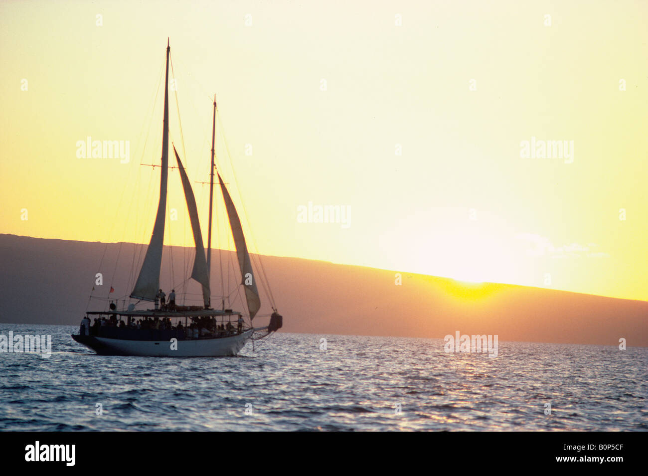 Sailing Maui Hawaii USA Stock Photo Alamy