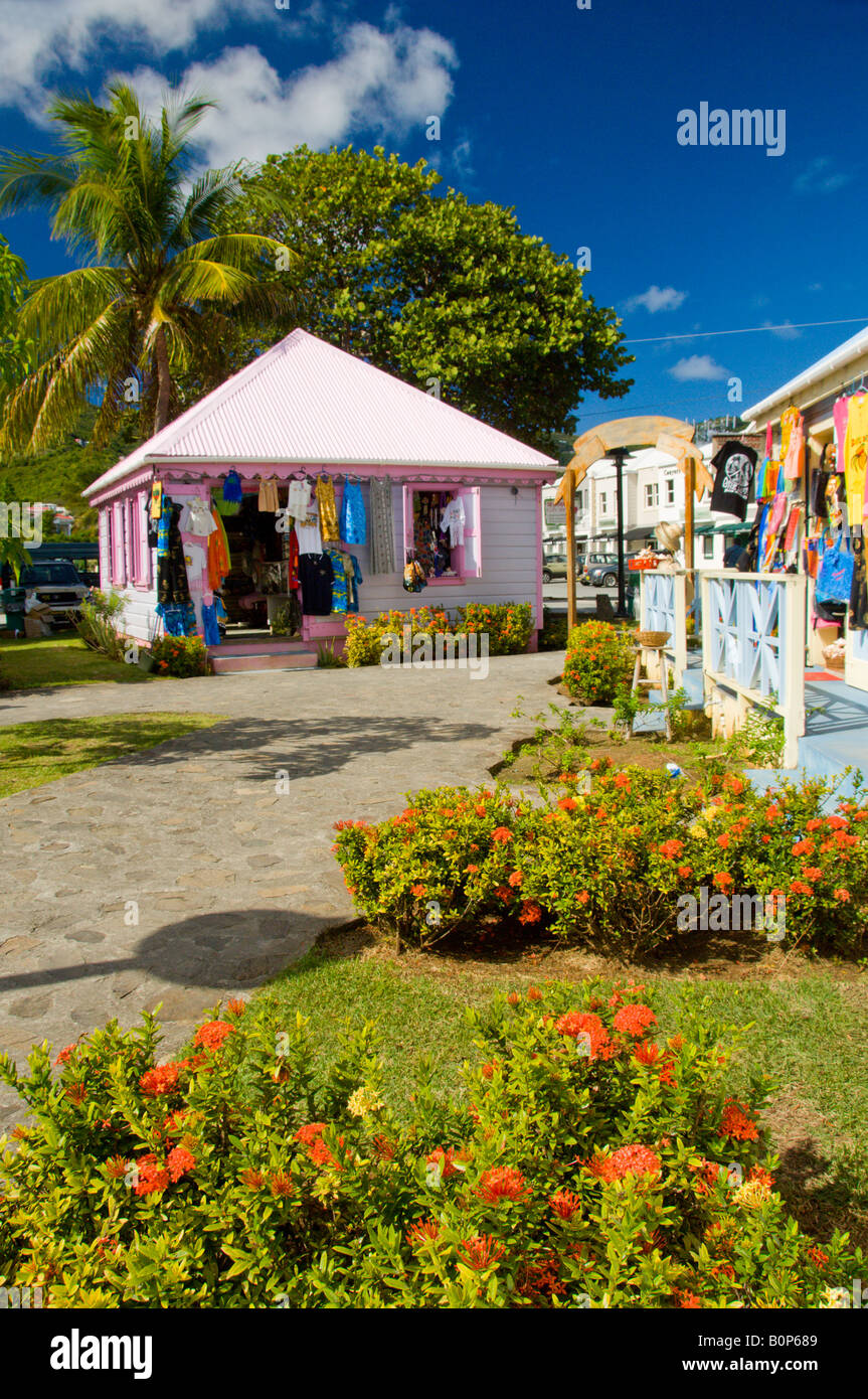 A tourist gift shop in Road Town Tortola British Virgin Islands Stock ...