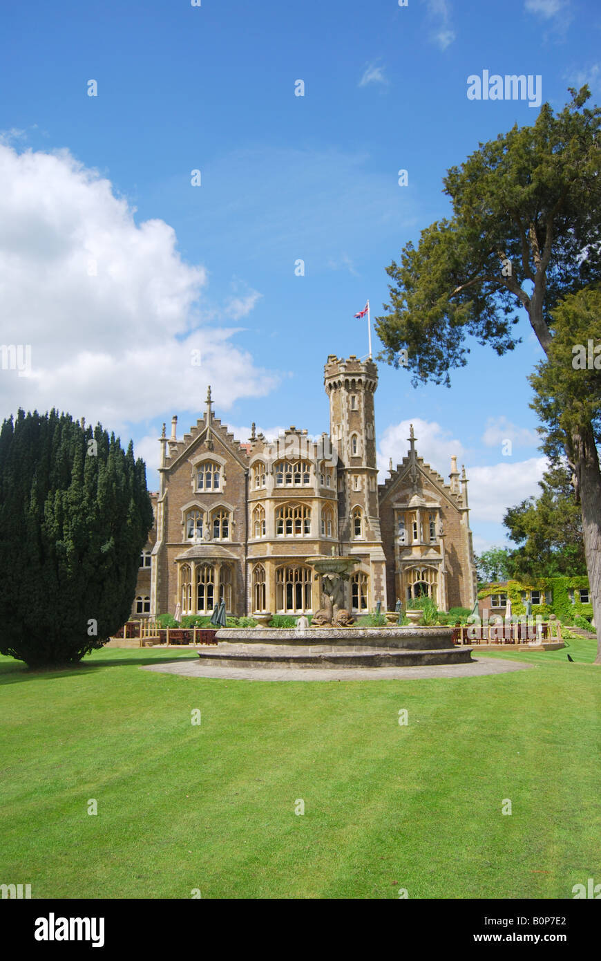 Oakley Court Hotel and gardens, Water Oakley, Windsor, Berkshire, England,  United Kingdom Stock Photo - Alamy