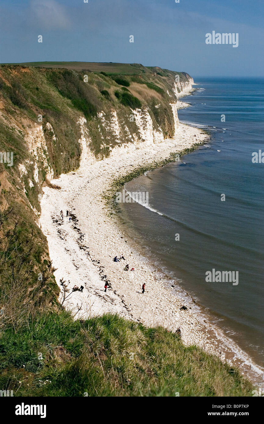 Danes Dyke Beach, near Bridlington, East Riding of Yorkshire, England Stock Photo
